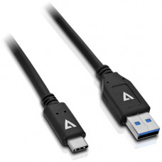 V7 USB2.0A to USB-C Cable 1m Black - 3.28 ft USB Data Transfer Cable - Type A USB - Type C USB - Black U2C-1M-BLK-1E