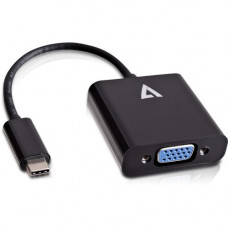 V7 USB-C male to VGA female Adapter Black - Type C Male USB - HD-15 Female VGA - Black UCVGA-BLK-1E