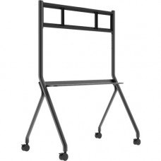 Viewsonic VB-STND-005 - VB-STND-005 slim trolley cart - Up to 55" Screen Support - 220 lb Load Capacity - 62.9" Height x 45.7" Width x 26" Depth - TAA Compliance VB-STND-005