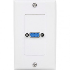 Startech.Com Single Outlet 15-Pin Female VGA Wall Plate - White - 1-gang - HD-15 VGA - White - RoHS Compliance VGAPLATE