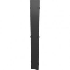 Vertiv VR 48U x 600mm Wide Single Perforated Door Black - Metal - Black - 48U Rack Height - 1 Pack - 23.6" Width VRA6003