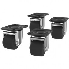 Vertiv VR Caster Kit - Metal - Black - 4 Piece VRA6024