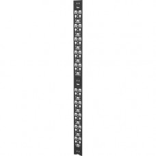 Vertiv VR 42U 4" Wide PDU/Cable Management Bracket Black - Black - 2 Pack - 42U Rack Height - Metal VRA6025