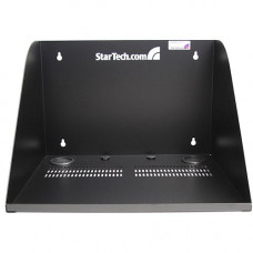 Startech.Com 17in Deep Vented Server Room Equipment Wall Mount Shelf - 200 lb - Black - RoHS, TAA Compliance WALLSHELF