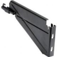 Panduit Wyr-Grid WGCB12BL Cable Bracket - Bracket - Black Powder Coat - 1 Pack - TAA Compliance WGCB12BL