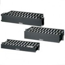 Panduit PatchLink WMPSE-KIT Horizontal Cable Manager - Black - 1U Rack Height - 19" Panel Width - TAA Compliance WMPSE-KIT