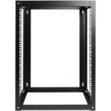 Istarusa Claytek 15U 800mm Adjustable Wallmount Server Cabinet with 2U Cable Management - For Server - 15U Rack Height x 19" Rack Width x 31.50" Rack Depth - Wall Mountable - Black - Cold-rolled Steel (CRS) - 145 lb Maximum Weight Capacity WOM15