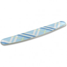 3m Fun Design Wrist Rest - Plaid Blue - 0.75" x 18" x 2.75" Dimension - Gel, Rubber - 1 Pack - TAA Compliance WR308PL