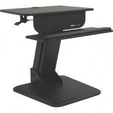Tripp Lite WorkWise Sit Stand Desktop Workstation Height Adjustable Standing Desk - 23.50" Height x 22.40" Width x 23.60" Depth - Black WWSSDT