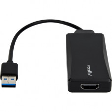 Rocstor Premium USB to HDMI Adapter - USB 3.0 to HDMI External USB Video Graphics Adapter - Resolutions up to 1920x1200 1080p- 1x USB 3.0 Type A Male, 1 x HDMI Female - 6" - Black - Compatible with PC or Mac USB GRAPHICS CARD ADAPTER - 1 Pack - 1 x H