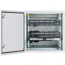 Panduit Mild Steel Enclosure - 19" 12U Wide Wall Mountable for LAN Switch, Patch Panel - Light Gray - Mild Steel - 250 lb x Maximum Weight Capacity - TAA Compliance ZDF242430