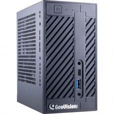 GeoVision GV-Mini UVS-NRLT256-0000 Desktop Computer - Core i3 - 8 GB RAM - Mini PC - Black - Windows 10 IoT Enterprise 64-bit - Intel HD Graphics 94-NRLT256-0000