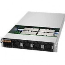 Supermicro A+ Server 2124GQ-NART Barebone System - 2U Rack-mountable - AMD - Socket SP3 - 2 x Processor Support - Black - 8 TB DDR4 SDRAM DDR4-3200/PC4-25600 Maximum RAM Support - Serial ATA/600 - ASPEED AST2600 Integrated - 4 2.5" Bay(s) - Processor