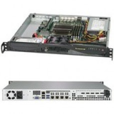 Supermicro SuperServer 5019C-M4L Barebone System - 1U Rack-mountable - Intel C242 Chipset - Socket H4 LGA-1151 - 1 x Processor Support - Black - 128 GB DDR4 SDRAM DDR4-2666/PC4-21300 Maximum RAM Support - Serial ATA/600 RAID Supported Controller - ASPEED 