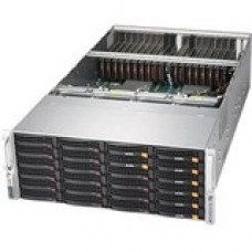 Supermicro SuperServer 6049GP-TRT Barebone System - 4U Rack-mountable - Intel C622 Chipset - Socket P LGA-3647 - 2 x Processor Support - Black - 6 TB DDR4 SDRAM DDR4-2933/PC4-23466 Maximum RAM Support - Serial ATA/600 RAID Supported Controller - ASPEED AS