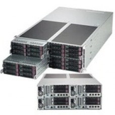 Supermicro SuperServer F629P3-RC0B Barebone System - 4U Rack-mountable - Intel C621 Chipset - 4 Number of Node(s) - Socket P LGA-3647 - 2 x Processor Support - Black - 3 TB DDR4 SDRAM DDR4-2933/PC4-23466 Maximum RAM Support - 12Gb/s SAS - ASPEED AST2500 I