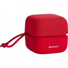 Verbatim Bluetooth Speaker System - Red - 100 Hz to 20 kHz - TrueWireless Stereo - Battery Rechargeable 70225