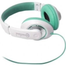 SYBA Multimedia TBinaural Design Teal/White Headset - Stereo - Mini-phone - Wired - 32 Ohm - 20 Hz - 20 kHz - Over-the-head - Binaural - 4.83 ft Cable - Teal, White - RoHS Compliance CL-AUD63035