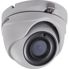 Hikvision DS-2CE56H0T-ITMF 5 Megapixel Surveillance Camera - Color, Monochrome - 65.62 ft Night Vision - 2560 x 1944 - 2.80 mm - CMOS - Cable - Turret - Junction Box Mount, Wall Mount, Corner Mount, Pole Mount - TAA Compliance DS-2CE56H0T-ITMF 2.8MM