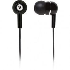 V7 HA100 Earphone - Stereo - Black - Mini-phone - Wired - 32 Ohm - 20 Hz 20 kHz - Earbud - Binaural - Open - 3.94 ft Cable - RoHS, WEEE Compliance HA100-2NP