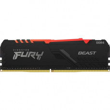 Kingston FURY Beast 16GB (2 x 8GB) DDR4 SDRAM Memory Kit - For Motherboard - 16 GB (2 x 8GB) - DDR4-3000/PC4-24000 DDR4 SDRAM - 3000 MHz - CL15 - 1.35 V - 288-pin - DIMM - Lifetime Warranty KF430C15BBAK2/16