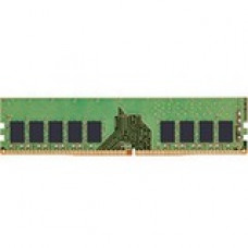 Kingston 16GB DDR4 SDRAM Memory Module - For Server - 16 GB - DDR4-2666/PC4-21333 DDR4 SDRAM - 2666 MHz Single-rank Memory - CL19 - 1.20 V - ECC - Unbuffered - 288-pin - DIMM - Lifetime Warranty KTH-PL426ES8/16G