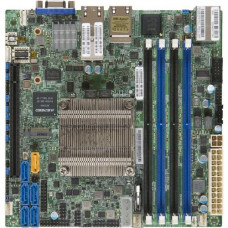 Supermicro X10SDV-16C+-TLN4F Server Motherboard - Socket BGA-1667 - Intel Xeon D-1587 - 128 GB DDR4 SDRAM Maximum RAM - RDIMM, DIMM, UDIMM - 4 x Memory Slots - Gigabit Ethernet - 2 x USB 3.0 Port - 5 x RJ-45 - 6 x SATA Interfaces MBD-X10SDV-16C+-TLN4F-B