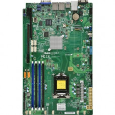 Supermicro X11SSW-F Server Motherboard - Intel Chipset - Socket H4 LGA-1151 - Retail Pack - Proprietary Form Factor - 1 x Processor Support - 64 GB DDR4 SDRAM Maximum RAM - 2.13 GHz, 1.87 GHz, 1.60 GHz Memory Speed Supported - DIMM, UDIMM - 4 x Memory Slo