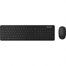 Microsoft Bluetooth Desktop for Business - Wireless Bluetooth English - Matte Black - Wireless Bluetooth Mouse - Optical - 1000 dpi - 4 Button - Scroll Wheel - QWERTY - Matte Black - Office Key, Search, Emoji Hot Key(s) - AA, AAA - Compatible with Noteboo