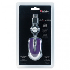 Verbatim Optical Mini Travel Mouse (Purple) 97253