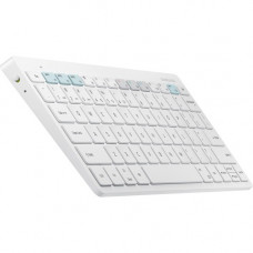 Samsung Smart Keyboard Trio 500, White - Wireless Connectivity - Bluetooth - Smartphone, Tablet - AAA Battery Size Supported - White EJ-B3400UWEGUS