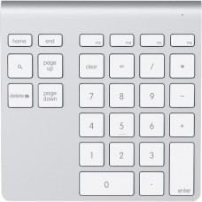 Belkin YourType Bluetooth Wireless Keypad - Wireless Connectivity - Bluetooth - 28 Key - Compatible with Mac Pro, MacBook, iMac, Desktop Computer (Mac) F8T068TTAPL-P