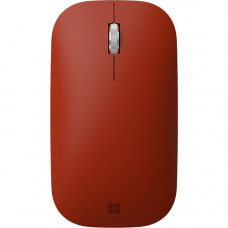Microsoft Surface Mobile Mouse - BlueTrack - Wireless - Bluetooth - 2.40 GHz - Poppy Red - Scroll Wheel - 4 Button(s) KGZ-00051