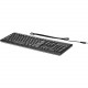 HP USB Keyboard - Cable Connectivity - USB Interface - English - Computer - PC - Black QY776AT#ABA