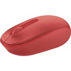 Microsoft Wireless Mobile Mouse 1850 - Optical - Wireless - Radio Frequency - 2.40 GHz - Red - USB 2.0 - 1000 dpi - Scroll Wheel - 3 Button(s) - Symmetrical U7Z-00038