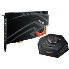 Asus Strix RAID PRO Sound Board - 7.1 Sound Channels - Internal - C-Media USB2.0 6632AX - PCI Express - 116 dB - 3 Byte 192 kHz Maximum Playback Sampling Rate - 3 Byte 192 kHz Maximum Recording Sampling Rate - 1 x Number of Audio Line In - 5 x Number of A