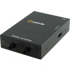 Perle S-100MM-S1ST20U Transceiver/Media Converter - 2 x ST Ports - Duplex, SimplexST Port - Multi-mode, Single-mode - Fast Ethernet - 100Base-FX, 100Base-BX - Rail-mountable, Rack-mountable 05060594