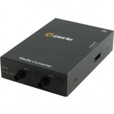 Perle C-100MM-S1ST20U Transceiver/Media Converter - 2 x ST Ports - Duplex, SimplexST Port - Multi-mode, Single-mode - Fast Ethernet - 100Base-BX, 100Base-FX - Internal 05061590