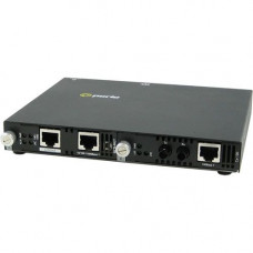 Perle SMI-100-S2ST120 Media Converter - 2 x Network (RJ-45) - 1 x ST Ports - Management Port - 100Base-ZX, 100Base-TX - External, Rail-mountable, Rack-mountable, Wall Mountable - REACH, RoHS, WEEE Compliance 05070434