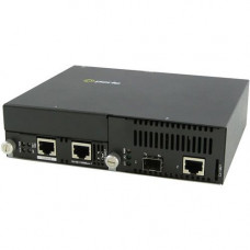 Perle 10 Gigabit Ethernet Managed Stand-Alone Media Converter - 1 x Network (RJ-45) - Management Port - 10GBase-T, 10GBase-X - 1 x Expansion Slots - 1x XFP Slots - Wall Mountable, Rail-mountable, Rack-mountable - REACH, RoHS, WEEE Compliance 05071144