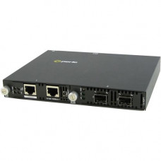 Perle SMI-4GPT-DSFP Fiber Mode Converter - Management Port - 1000Base-X - 2 x Expansion Slots - 2 x SFP Slots - Desktop, Rail-mountable, Wall Mountable, Rack-mountable - REACH, RoHS, WEEE Compliance 05071154