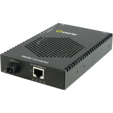 Perle S-1110P-S1SC10U Media Converter - 1x PoE (RJ-45) Ports - 1 x SC Ports - 1000Base-BX-U, 10/100/1000Base-T - Rail-mountable, Rack-mountable, Wall Mountable - REACH, RoHS, WEEE Compliance 05080144