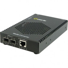 Perle S-1110PP-DSFP Media Converter - 1x PoE+ (RJ-45) Ports - 1000Base-X, 10/100/1000Base-T - 2 x Expansion Slots - 2 x SFP Slots - Rail-mountable, Rack-mountable, Wall Mountable - REACH, RoHS, WEEE Compliance 05081014