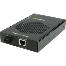 Perle S-1110PP-S1SC20U Media Converter - 1x PoE+ (RJ-45) Ports - 1 x SC Ports - 10/100/1000Base-T, 1000Base-BX-U - Rail-mountable, Rack-mountable - REACH, RoHS, WEEE Compliance 05081164