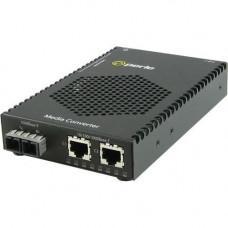 Perle S-1110DP-S2SC10 Media Converter - 2x PoE (RJ-45) Ports - 1 x SC Ports - 1000Base-LX, 10/100/1000Base-T, 1000Base-LH - Rail-mountable, Rack-mountable, Wall Mountable - REACH, RoHS, WEEE Compliance 05082044