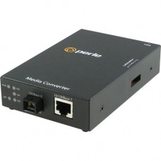 Perle S-110P-S1SC20D Media Converter - 1x PoE (RJ-45) Ports - 1 x SC Ports - 10/100Base-TX, 100Base-BX-D - Rail-mountable, Rack-mountable, Wall Mountable - REACH, RoHS, WEEE Compliance 05084124