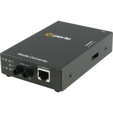 Perle S-110P-M2ST2-XT Media Converter - 1x PoE (RJ-45) Ports - 1 x ST Ports - Multi-mode - 10/100Base-TX, 100Base-FX - Desktop, Rail-mountable, Rack-mountable, Wall Mountable - REACH, RoHS, WEEE Compliance 05090210