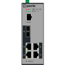 Perle IDS-205G - Managed Industrial Ethernet Switch with Fiber - 5 Ports - Manageable - 2 Layer Supported - Twisted Pair, Optical Fiber - Panel-mountable, Wall Mountable, Rail-mountable, Rack-mountable - 5 Year Limited Warranty 07012660