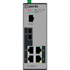 Perle IDS-205F - Managed Industrial Ethernet Switch with Fiber - 5 Ports - Manageable - 2 Layer Supported - Twisted Pair, Optical Fiber - Panel-mountable, Wall Mountable, Rail-mountable, Rack-mountable - 5 Year Limited Warranty 07012070