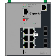 Perle IDS-509G2PP6-C2MD05-XT - Industrial Managed Power Over Ethernet Switch - 7 Ports - Manageable - 2 Layer Supported - Optical Fiber, Twisted Pair - DIN Rail Mountable, Wall Mountable, Panel-mountable, Rack-mountable - 5 Year Limited Warranty 07016570